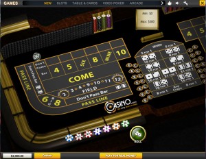 Play Craps at Casino.com
